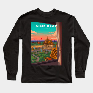 The Royal View Through the Khmer Window Long Sleeve T-Shirt