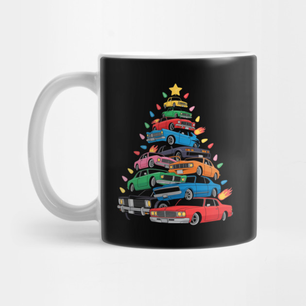 Classic Cars Christmas Tree by Creatifly Graphic Tees