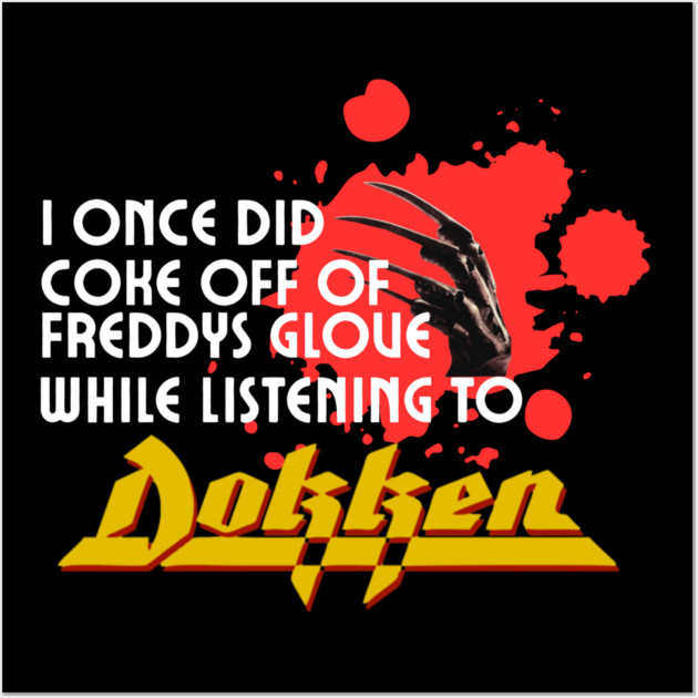 Coke off a glove Wall Art by Low Life Shirts