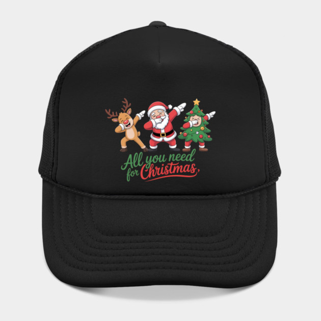 Dabbing Santa Reindeer and Christmas Tree Squad by Creatifly Graphic Tees