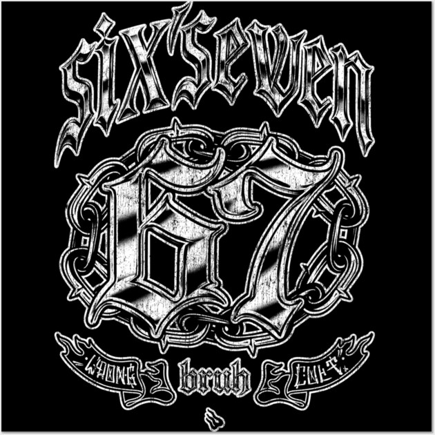 SIX SEVEN Wall Art by Wrongteeshirt