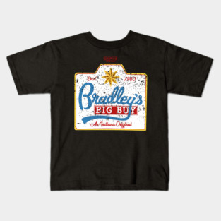 STRANGER THINGS 5: BRADLEYS BIG BUY BLACK & GRUNGE Kids T-Shirt