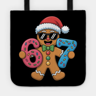 Cool Gingerbread Man Christmas 67 Cookie Tote