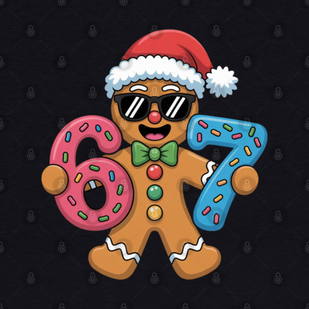 Cool Gingerbread Man Christmas 67 Cookie by Creatifly Graphic Tees