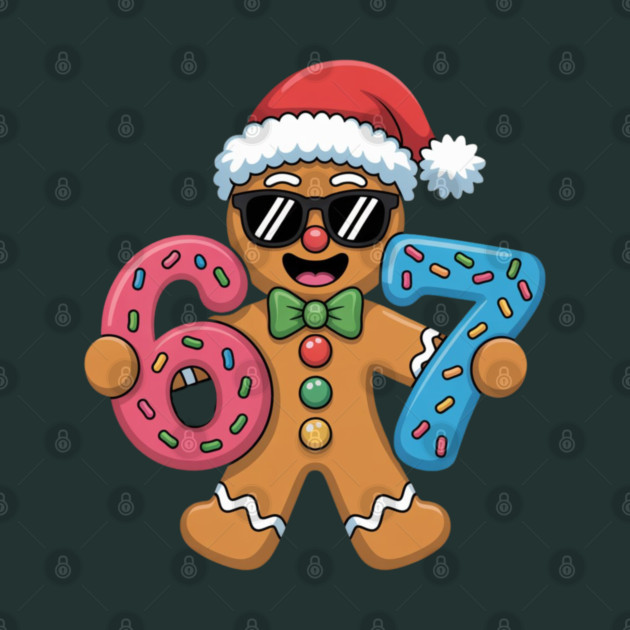 Cool Gingerbread Man Christmas 67 Cookie by Creatifly Graphic Tees