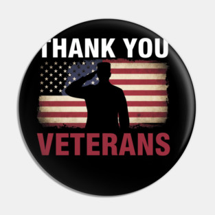 Thank You Veterans – American Flag Tribute Pin