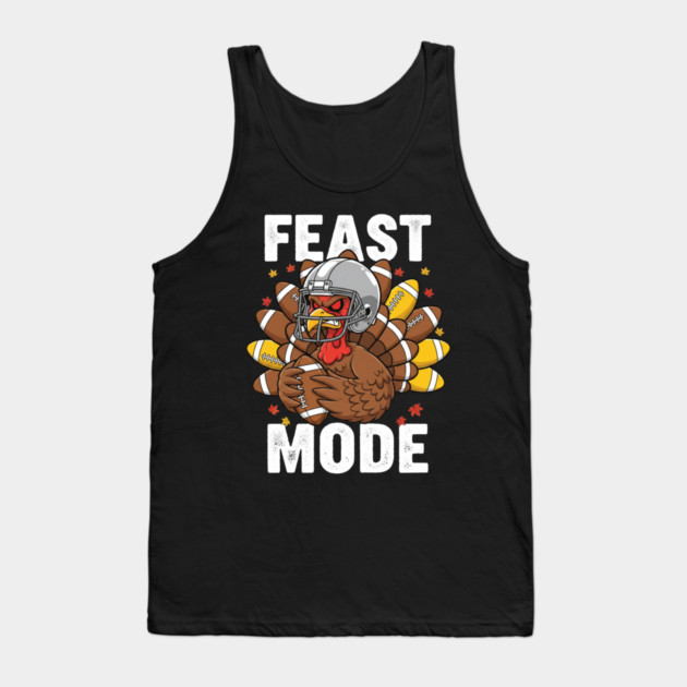 Feast Mode Turkey – Thanksgiving Football Tank Top by ArtistTee ⭐⭐⭐⭐⭐