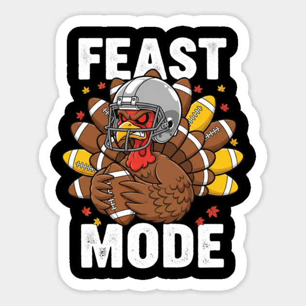 Feast Mode Turkey – Thanksgiving Football Magnet by ArtistTee ⭐⭐⭐⭐⭐