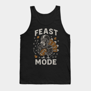 Feast Mode Turkey – Thanksgiving Football Tank Top