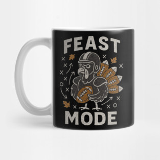 Feast Mode Turkey – Thanksgiving Football Mug