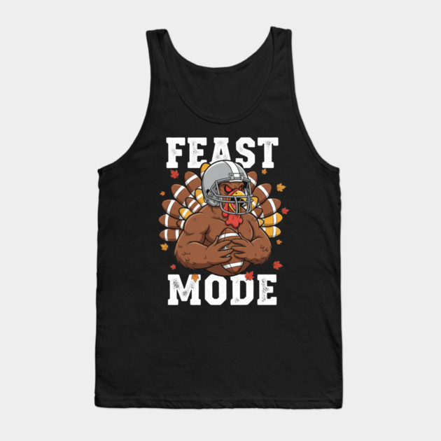Feast Mode Turkey – Thanksgiving Football Tank Top by ArtistTee ⭐⭐⭐⭐⭐
