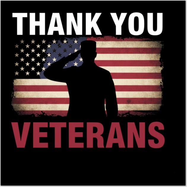 Thank - You - Veterans Wall Art by ArtistTee ⭐⭐⭐⭐⭐