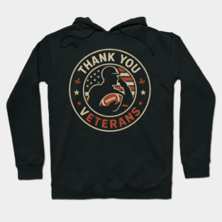 Thank You Veterans – American Flag Tribute Hoodie