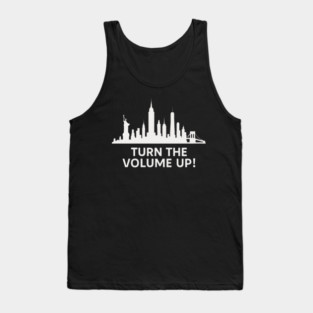 Turn The Volume Up – NYC Skyline Music Tee Tank Top