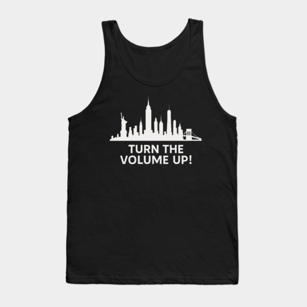 Turn The Volume Up – NYC Skyline Music Tee Tank Top by ArtistTee ⭐⭐⭐⭐⭐