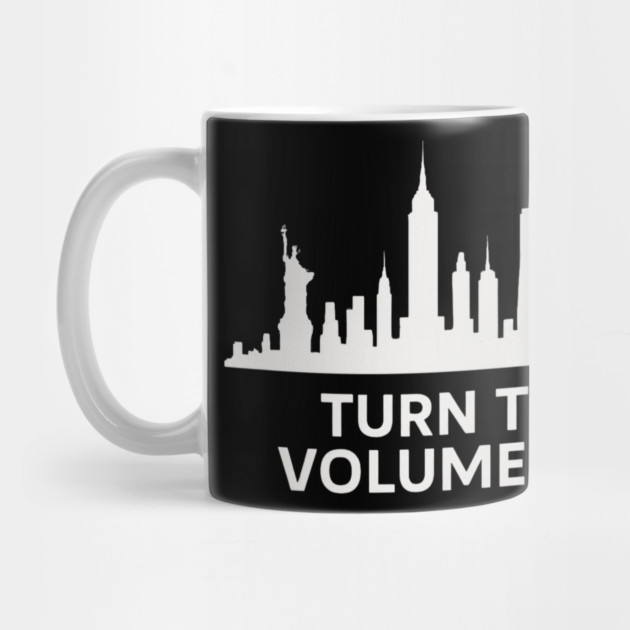 Turn The Volume Up – NYC Skyline Music Tee by ArtistTee ⭐⭐⭐⭐⭐