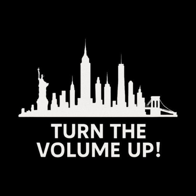 Turn The Volume Up – NYC Skyline Music Tee by ArtistTee ⭐⭐⭐⭐⭐