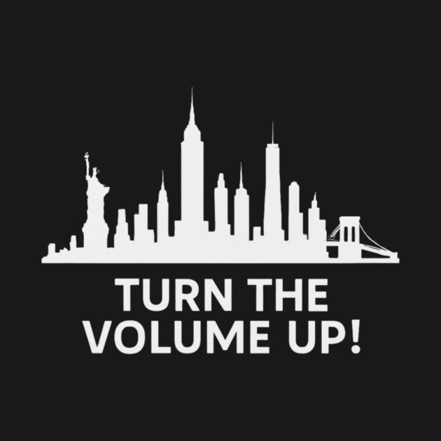 Turn The Volume Up – NYC Skyline Music Tee by ArtistTee ⭐⭐⭐⭐⭐