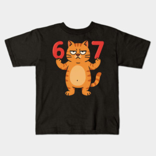 Grumpy Cat 67 – Sarcastic 67th Birthday Meme Kids T-Shirt