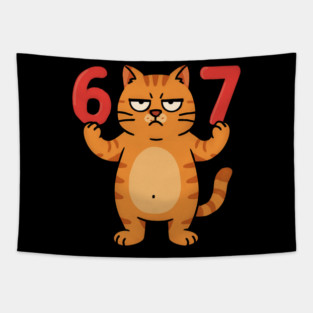 Grumpy Cat 67 – Sarcastic 67th Birthday Meme Tapestry