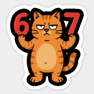 Grumpy Cat 67 – Sarcastic 67th Birthday Meme Sticker