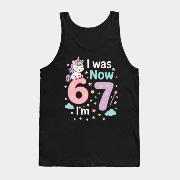 Now I’m 67 – Retro Pastel Birthday Tank Top by ArtistTee ⭐⭐⭐⭐⭐