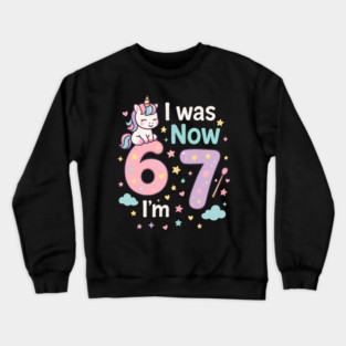 Now I’m 67 – Retro Pastel Birthday Crewneck Sweatshirt