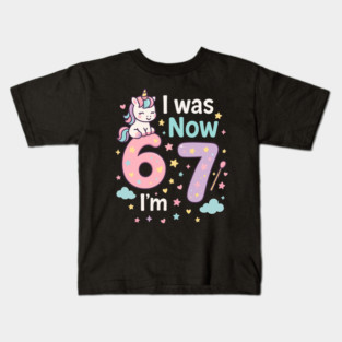 Now I’m 67 – Retro Pastel Birthday Kids T-Shirt