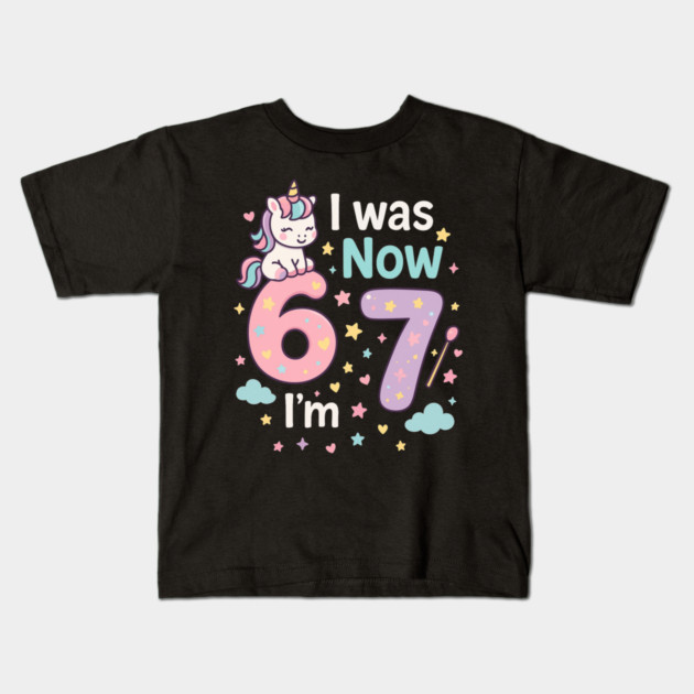 Now I’m 67 – Retro Pastel Birthday Kids T-Shirt by ArtistTee ⭐⭐⭐⭐⭐