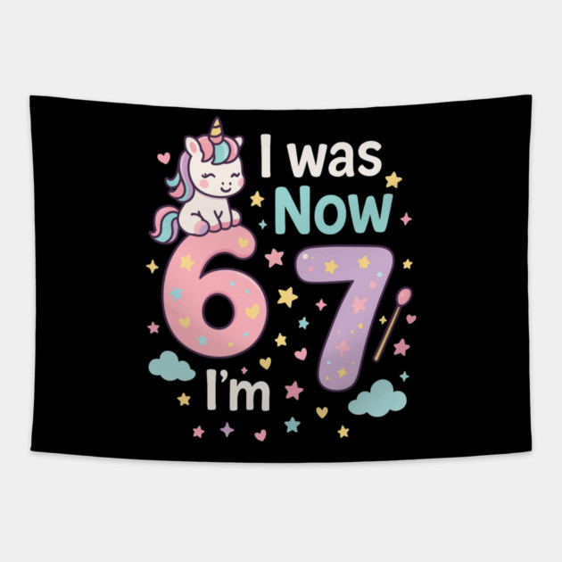 Now I’m 67 – Retro Pastel Birthday Tapestry by ArtistTee ⭐⭐⭐⭐⭐