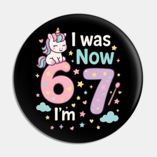 Now I’m 67 – Retro Pastel Birthday Pin