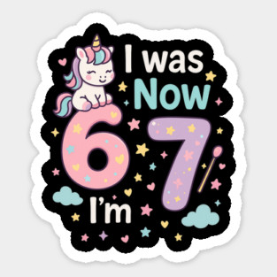 Now I’m 67 – Retro Pastel Birthday Sticker