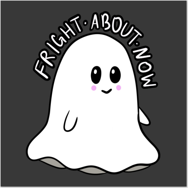 Fright About Now Ghostie Wall Art by roxiqt