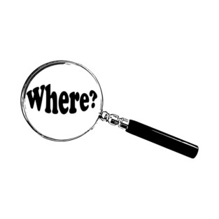 English Magnifying Glass “Where?” T-Shirt