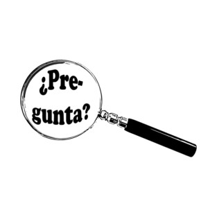 Spanish Magnifying Glass “Question?” (¿Pregunta?) T-Shirt