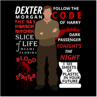 Dexter [white/red] Posters and Art