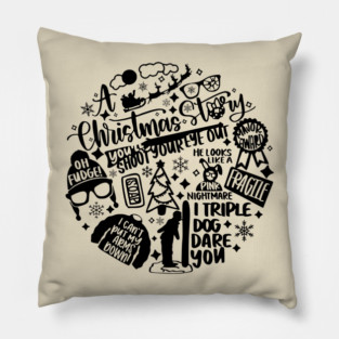 A Christmas Story Superfan Shirt Pillow