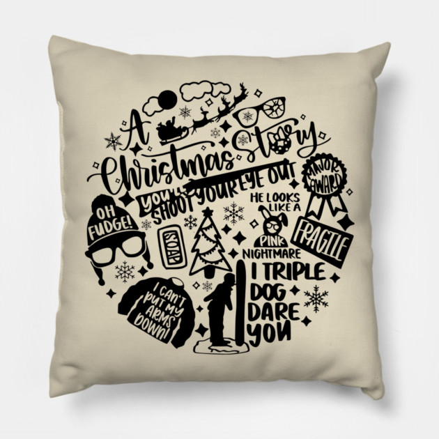 A Christmas Story Superfan Shirt Pillow by casualteesinc