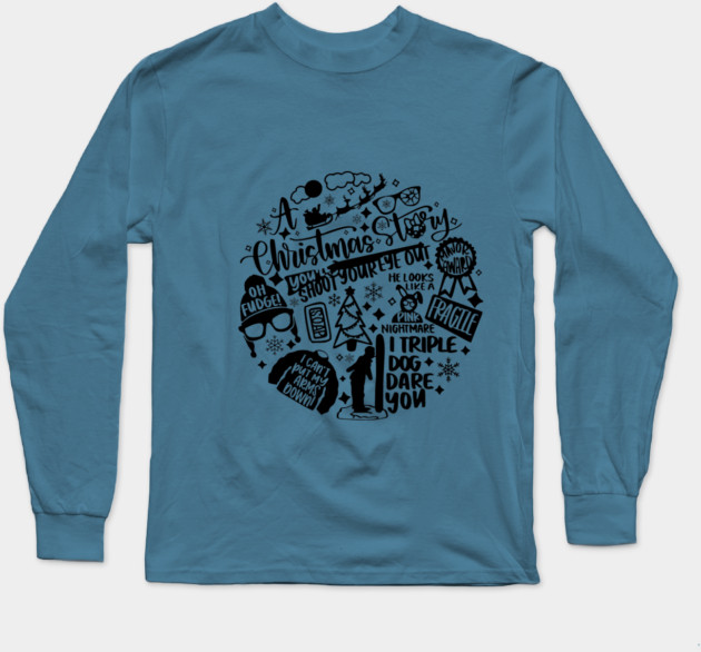 A Christmas Story Superfan Shirt Long Sleeve T-Shirt by casualteesinc