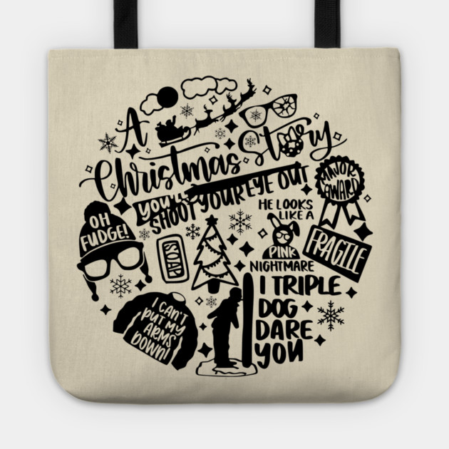 A Christmas Story Superfan Shirt Tote by casualteesinc