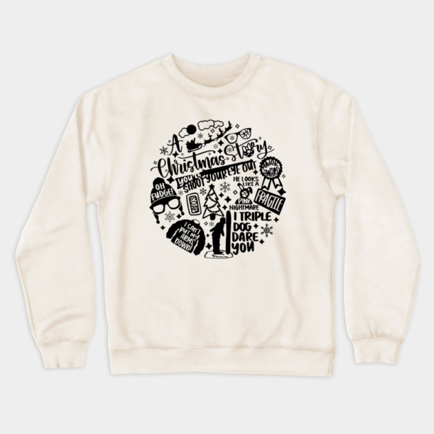 A Christmas Story Superfan Shirt Crewneck Sweatshirt by casualteesinc
