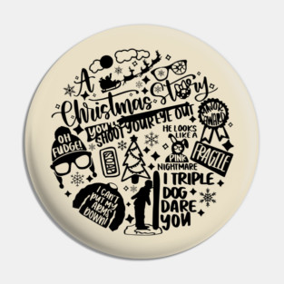 A Christmas Story Superfan Shirt Pin
