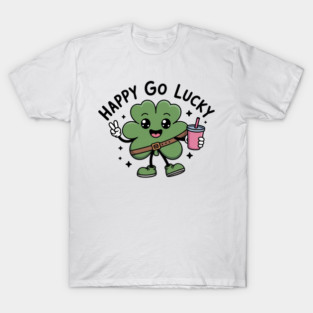 Funny Happy Go Boojee Lucky Patrick Day Shamrock Belt Bag T-Shirt