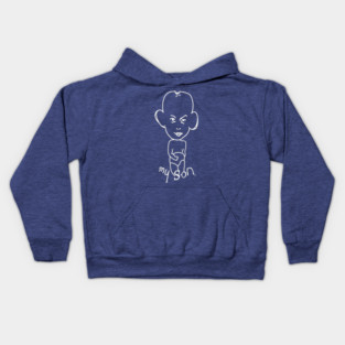 My Son (inverted) by Gary Strang Kids Hoodie