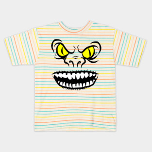 Troll face with yellow eyes Kids T-Shirt