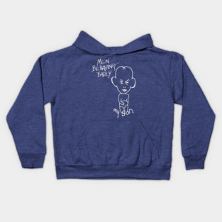 My Son (inverted) by Gary Strang, with show logo Kids Hoodie