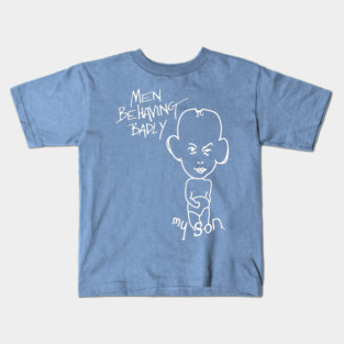 My Son (inverted) by Gary Strang, with show logo Kids T-Shirt