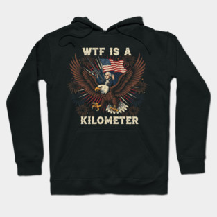 WTF Is A Kilometer  Funny 4th Of July Shirt, Founding Father Hoodie