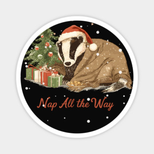 christmas-badger Magnet