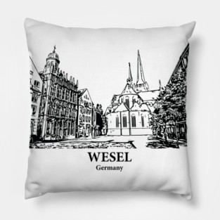 Wesel - Germany Pillow